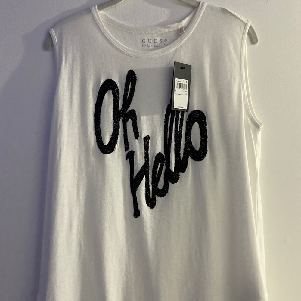 OH Hello Guess Sleeveless T-Shirt